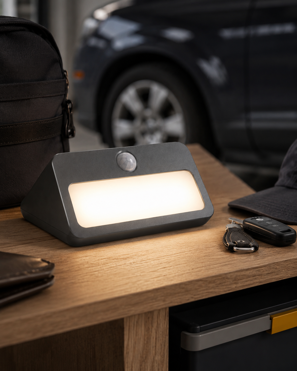 WedgeGlow Magnetic Motion Sensor Trunk Light – Wide-Angle LED Cargo Lamp