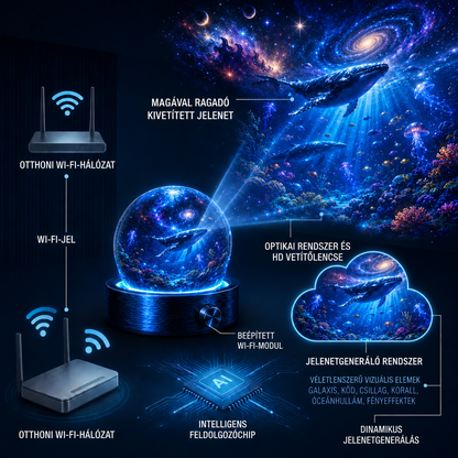 BVJ® 2026 PRO MAX 5D intelligens világprojektor 🎃 Több mint 100 magával ragadó világ létrehozása Bluetooth vezérléssel és hangeffektekkel
