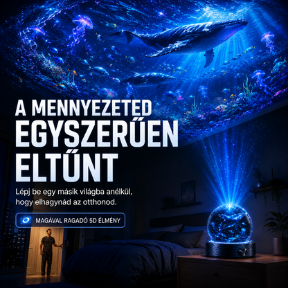 BVJ® 2026 PRO MAX 5D intelligens világprojektor 🎃 Több mint 100 magával ragadó világ létrehozása Bluetooth vezérléssel és hangeffektekkel