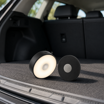 Round Magnetic Motion Sensor Trunk Light – Automatic LED Cargo Lamp