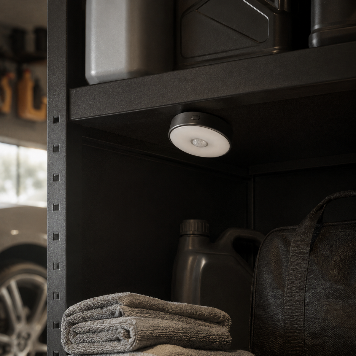 Round Magnetic Motion Sensor Trunk Light – Automatic LED Cargo Lamp