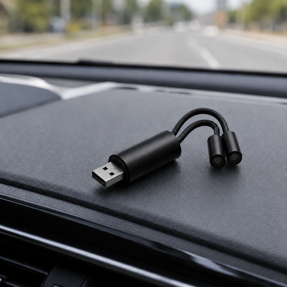 Dual-Head Flexible USB Car Interior Light – Plug-In LED Cabin Lamp