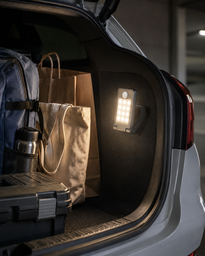 FlexiBeam 12-LED Magnetic Motion Sensor Trunk Light – Foldable Adjustable Cargo Lamp