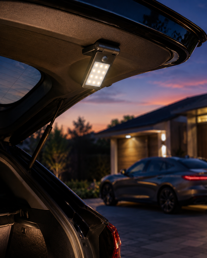 FlexiBeam 12-LED Magnetic Motion Sensor Trunk Light – Foldable Adjustable Cargo Lamp