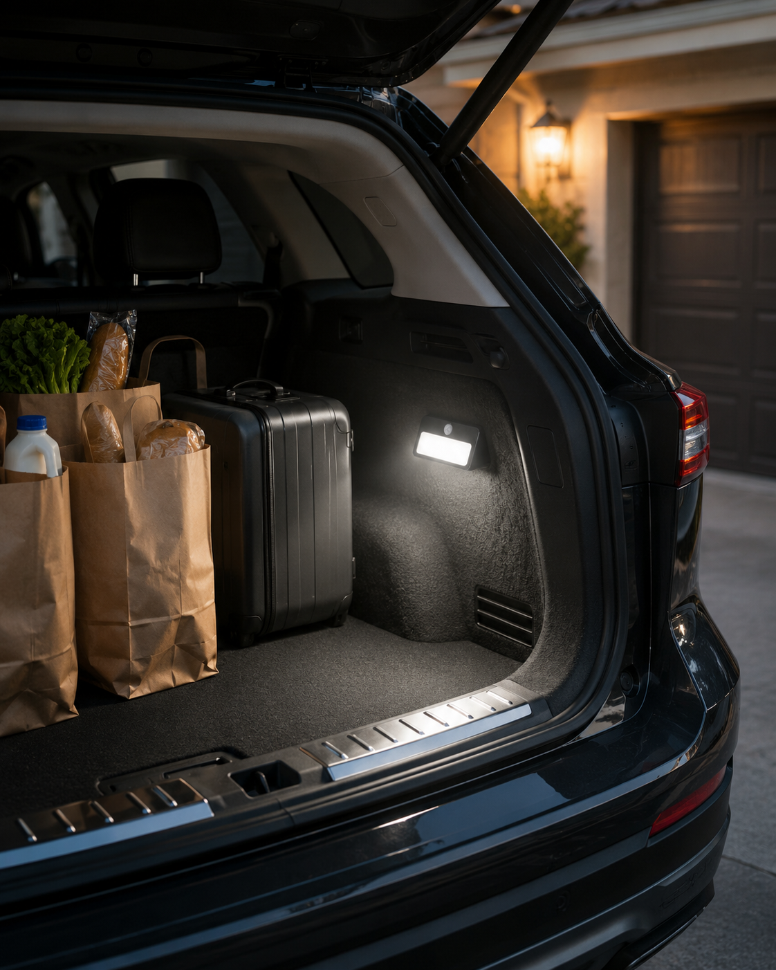 WedgeGlow Magnetic Motion Sensor Trunk Light – Wide-Angle LED Cargo Lamp