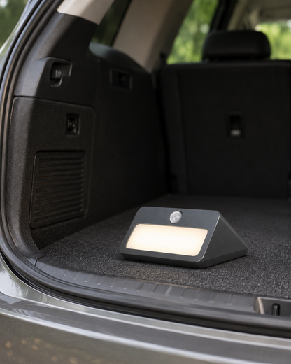 WedgeGlow Magnetic Motion Sensor Trunk Light – Wide-Angle LED Cargo Lamp