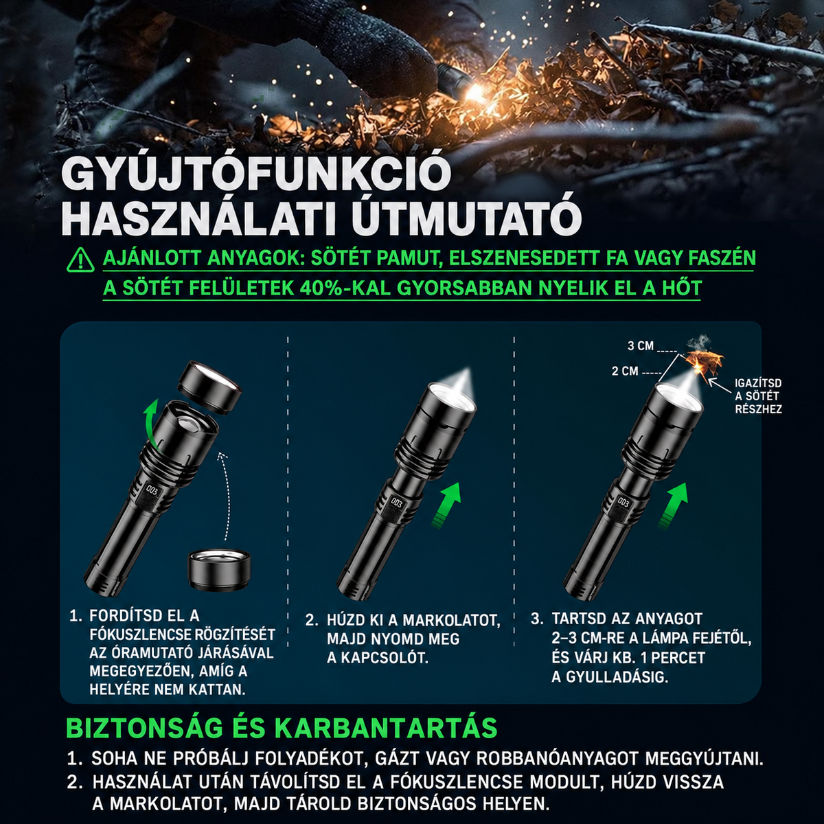 Akár 70% kedvezmény a Billhol® prémium túlélő zseblámpára!🎃
