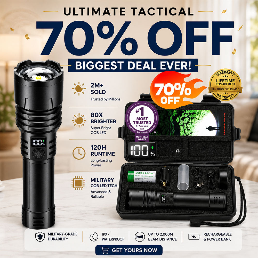 Akár 70% kedvezmény a Billhol® prémium túlélő zseblámpára!